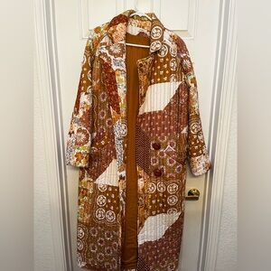 Spell Floral Patchwork Jacket in Warm Tones/patchwork